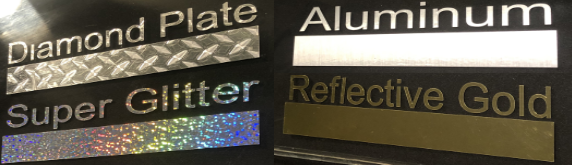metallic colors decals sticker metal finish